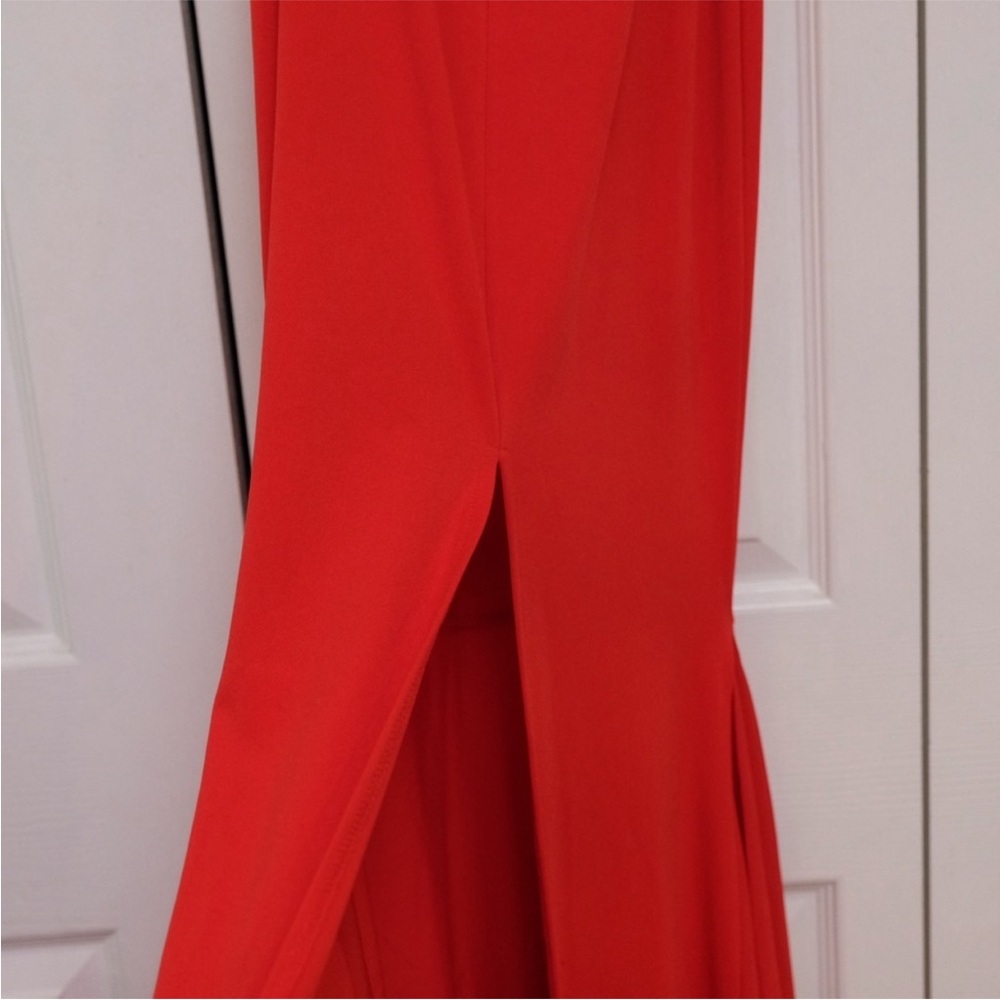 NWT RED Strapless Sweetheart Mermaid Gown | Coquette Glam Prom Size 9 - Picture 6 of 10